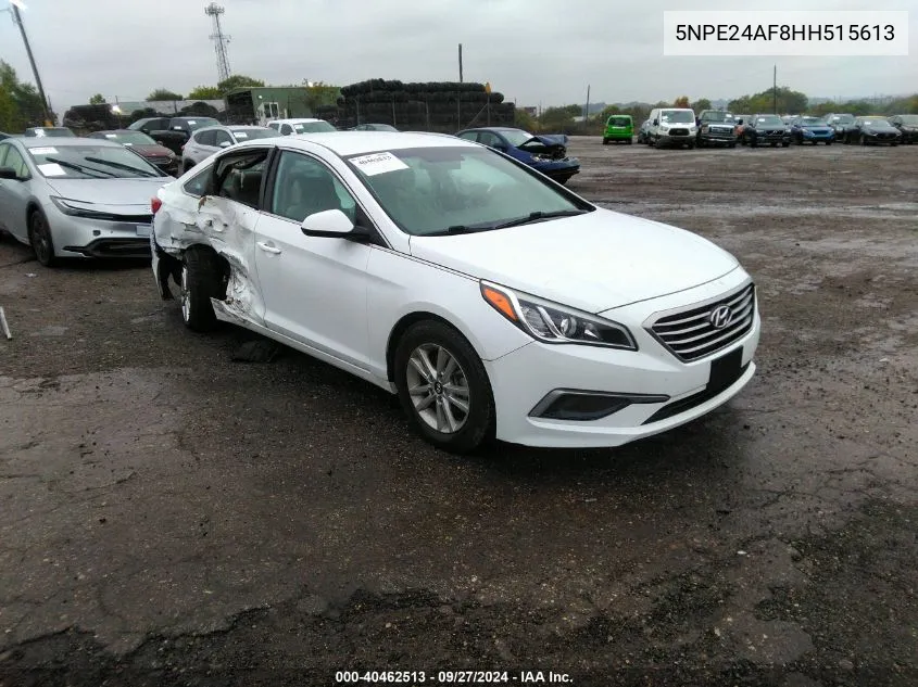 2017 Hyundai Sonata VIN: 5NPE24AF8HH515613 Lot: 40462513