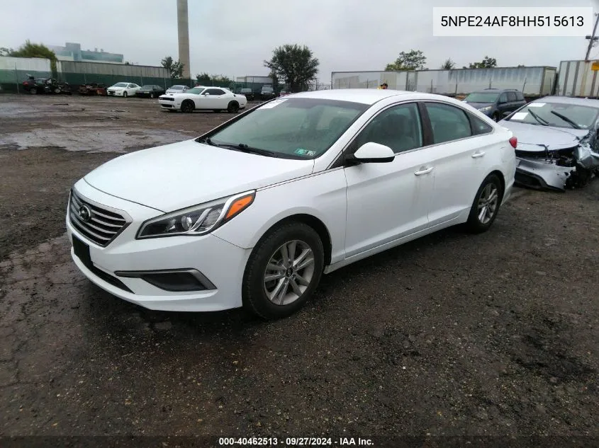 2017 Hyundai Sonata VIN: 5NPE24AF8HH515613 Lot: 40462513