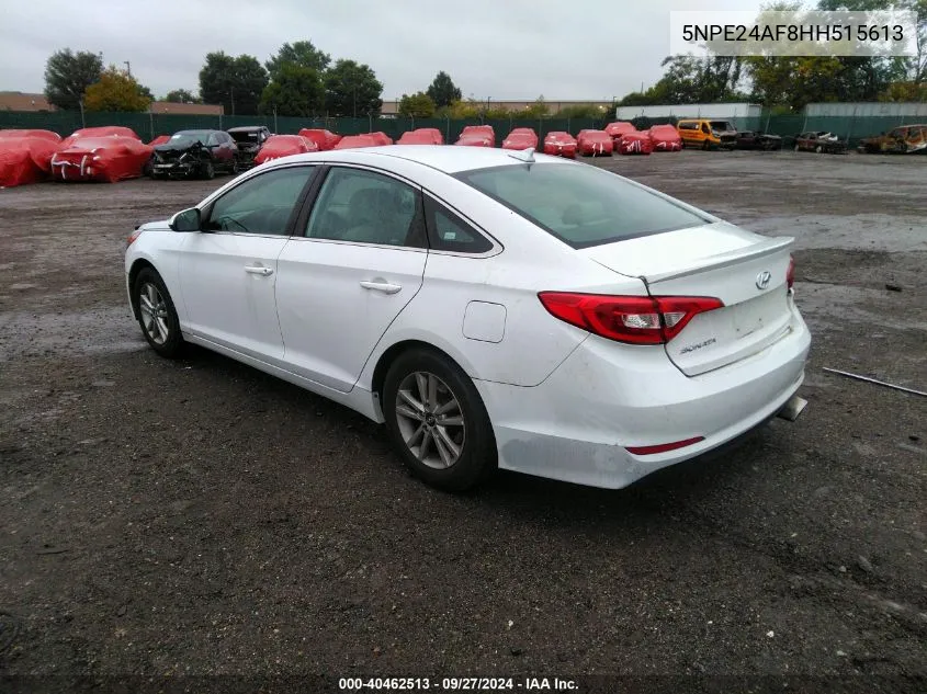 2017 Hyundai Sonata VIN: 5NPE24AF8HH515613 Lot: 40462513