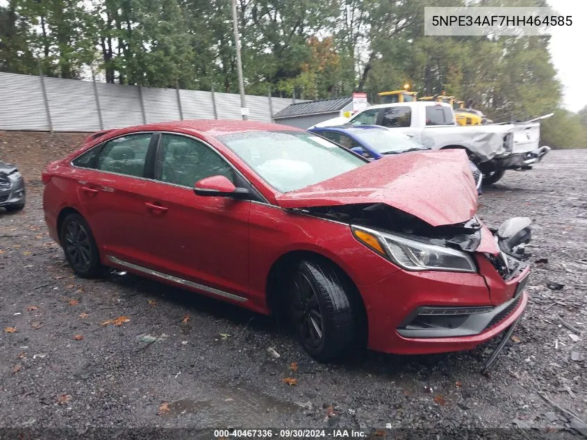 2017 Hyundai Sonata Sport VIN: 5NPE34AF7HH464585 Lot: 40467336