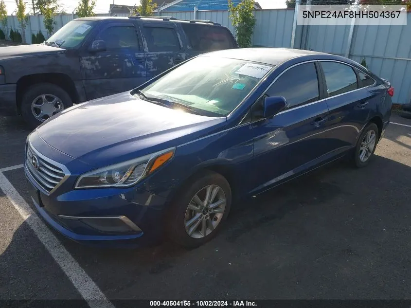 5NPE24AF8HH504367 2017 Hyundai Sonata Se