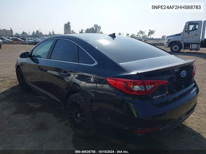 5NPE24AF2HH588783 2017 Hyundai Sonata Se