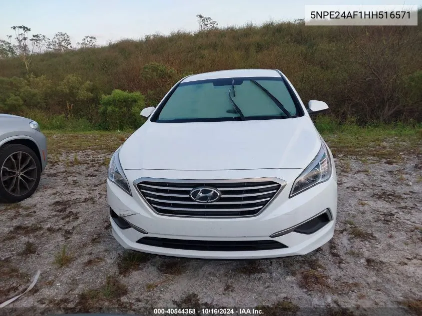 2017 Hyundai Sonata Se VIN: 5NPE24AF1HH516571 Lot: 40544368