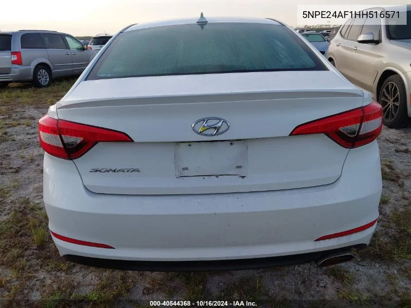 2017 Hyundai Sonata Se VIN: 5NPE24AF1HH516571 Lot: 40544368