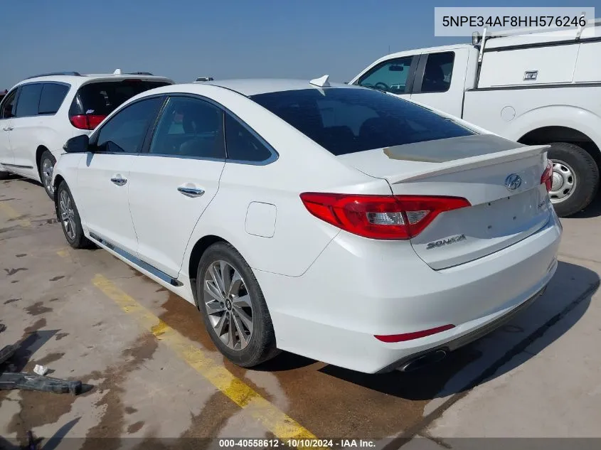 2017 Hyundai Sonata Sport VIN: 5NPE34AF8HH576246 Lot: 40558612