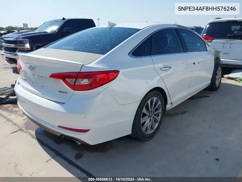 2017 Hyundai Sonata Sport VIN: 5NPE34AF8HH576246 Lot: 40558612