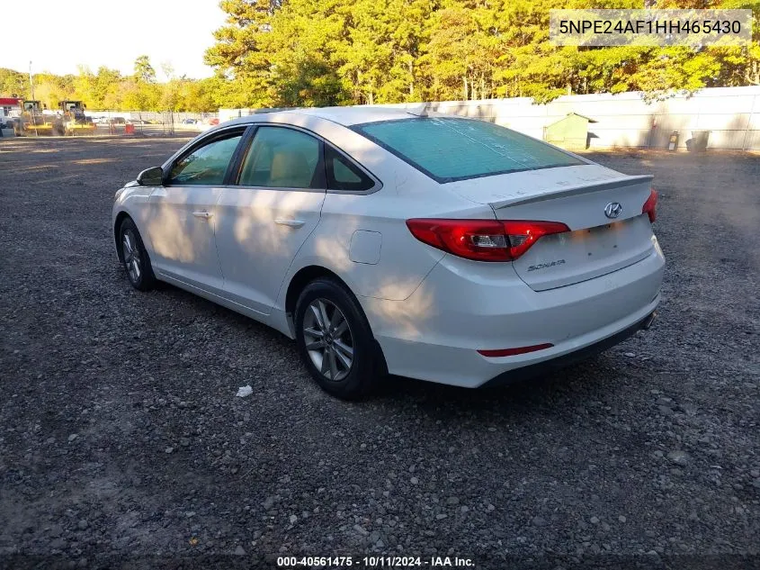 5NPE24AF1HH465430 2017 Hyundai Sonata Se