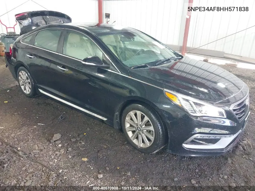 5NPE34AF8HH571838 2017 Hyundai Sonata Limited