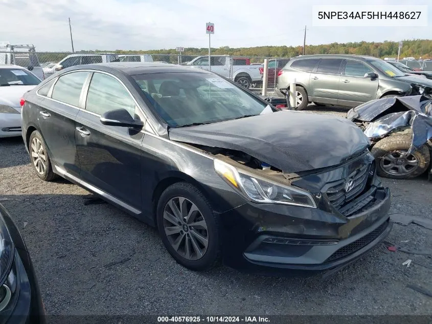 2017 Hyundai Sonata Sport/Limited VIN: 5NPE34AF5HH448627 Lot: 40576925