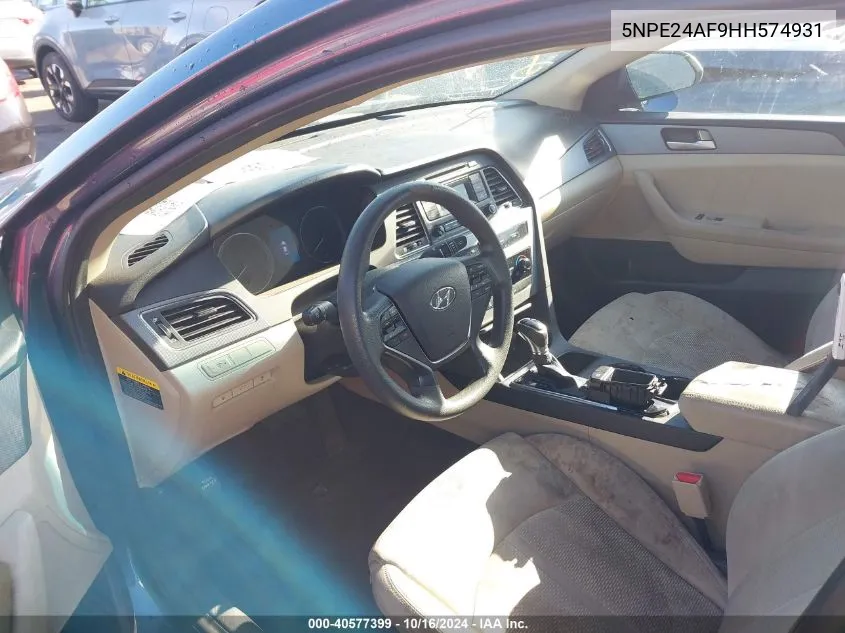 5NPE24AF9HH574931 2017 Hyundai Sonata