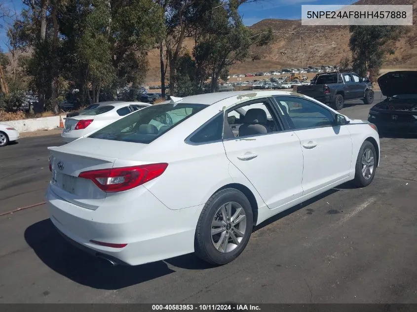 5NPE24AF8HH457888 2017 Hyundai Sonata