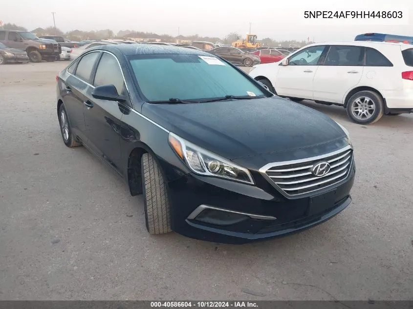 2017 Hyundai Sonata Se VIN: 5NPE24AF9HH448603 Lot: 40586604