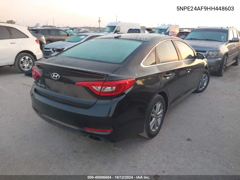 2017 Hyundai Sonata Se VIN: 5NPE24AF9HH448603 Lot: 40586604