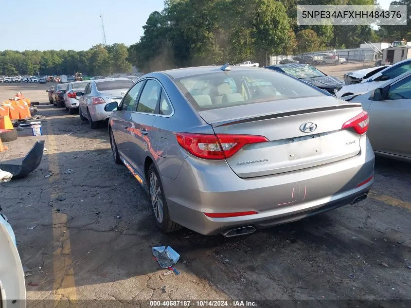 2017 Hyundai Sonata Sport/Limited VIN: 5NPE34AFXHH484376 Lot: 40587187