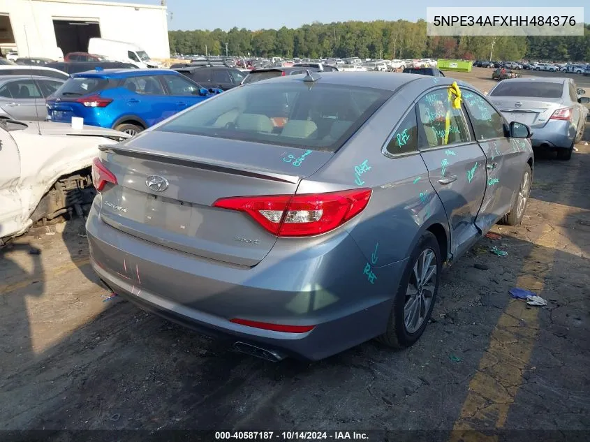 2017 Hyundai Sonata Sport/Limited VIN: 5NPE34AFXHH484376 Lot: 40587187