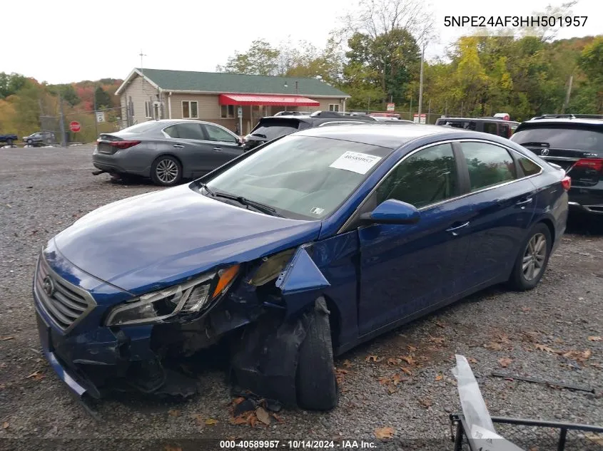 5NPE24AF3HH501957 2017 Hyundai Sonata Se