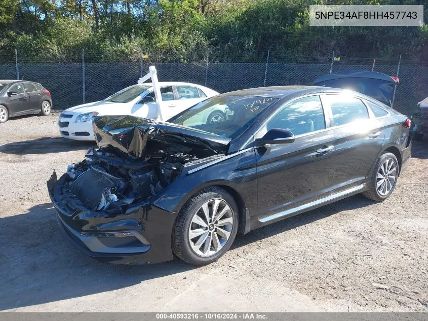 5NPE34AF8HH457743 2017 Hyundai Sonata Sport