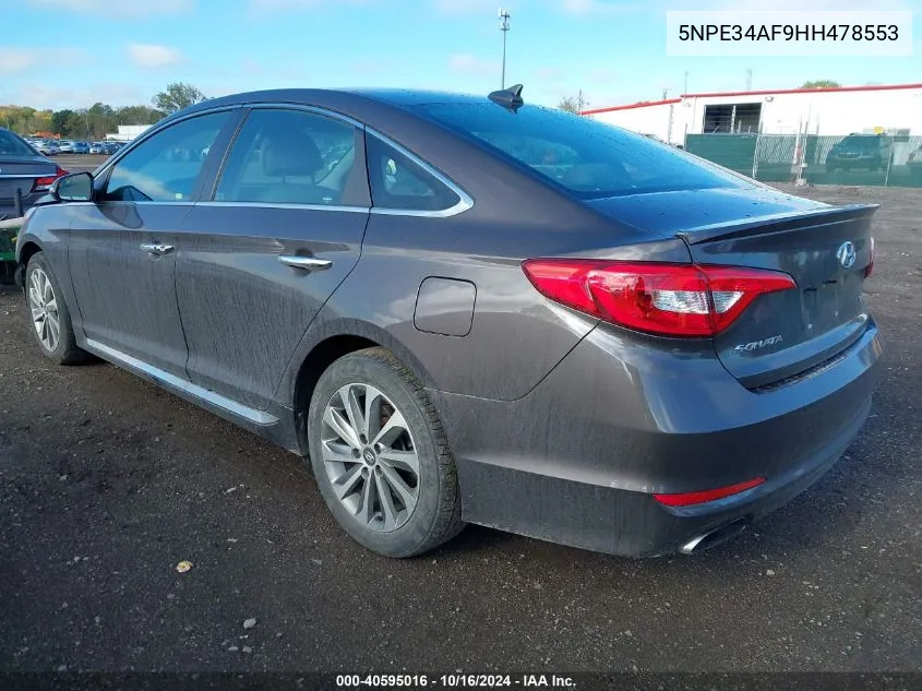 2017 Hyundai Sonata Sport VIN: 5NPE34AF9HH478553 Lot: 40595016