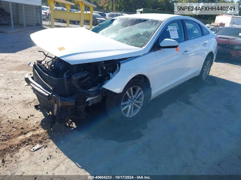 5NPE24AFXHH440249 2017 Hyundai Sonata Se