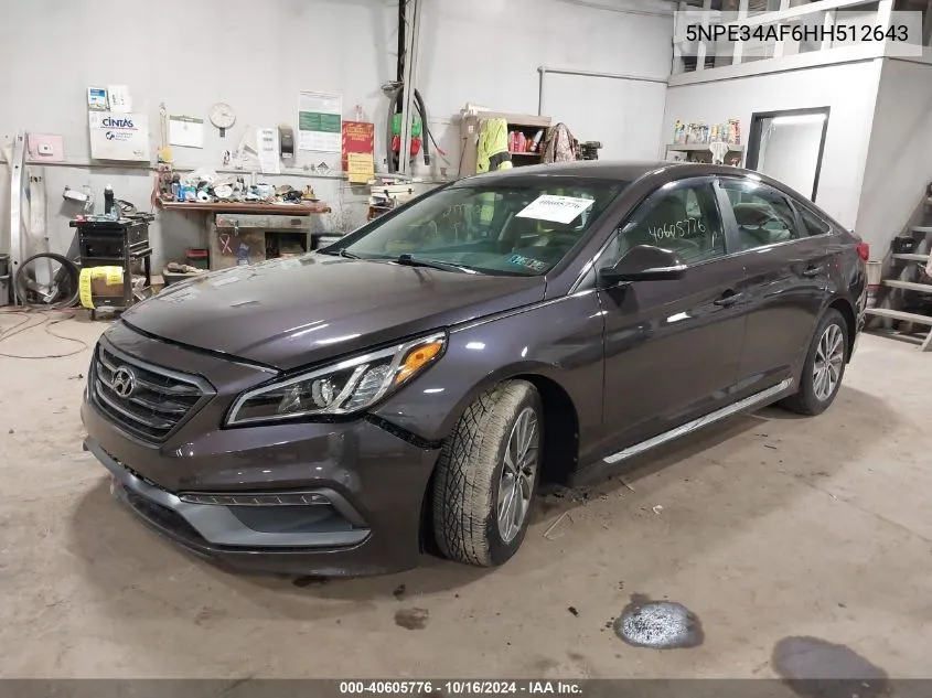 5NPE34AF6HH512643 2017 Hyundai Sonata Sport