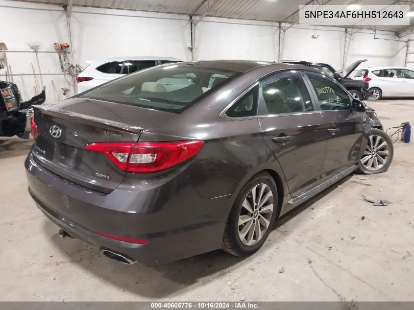 5NPE34AF6HH512643 2017 Hyundai Sonata Sport