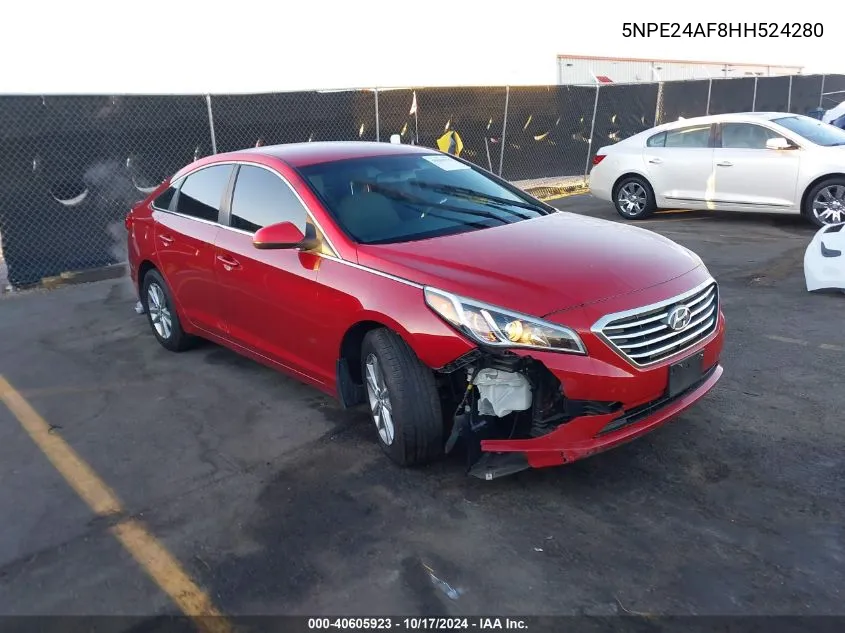 5NPE24AF8HH524280 2017 Hyundai Sonata Se