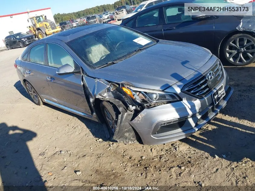 2017 Hyundai Sonata Limited VIN: 5NPE34AF2HH553173 Lot: 40610256