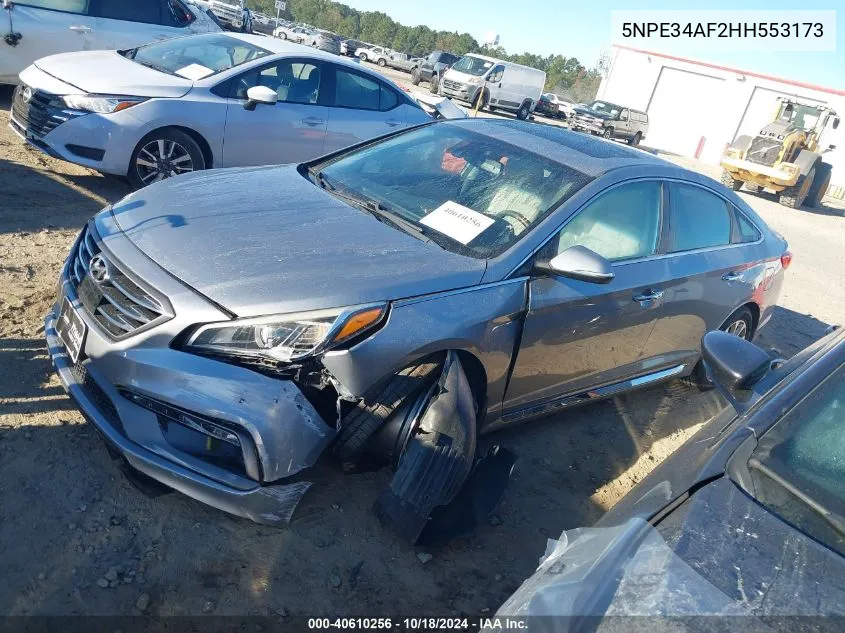 5NPE34AF2HH553173 2017 Hyundai Sonata Limited