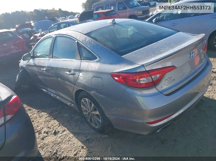 5NPE34AF2HH553173 2017 Hyundai Sonata Limited