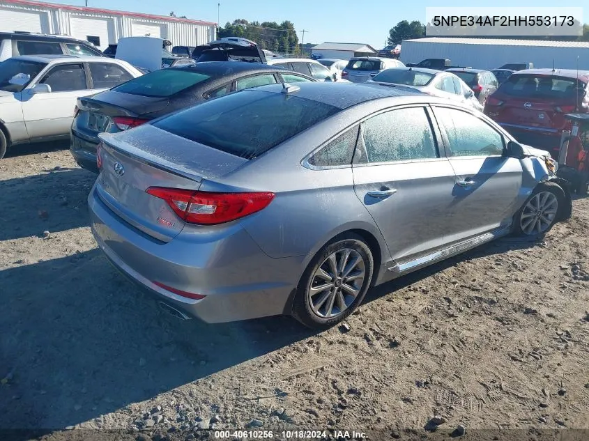 5NPE34AF2HH553173 2017 Hyundai Sonata Limited