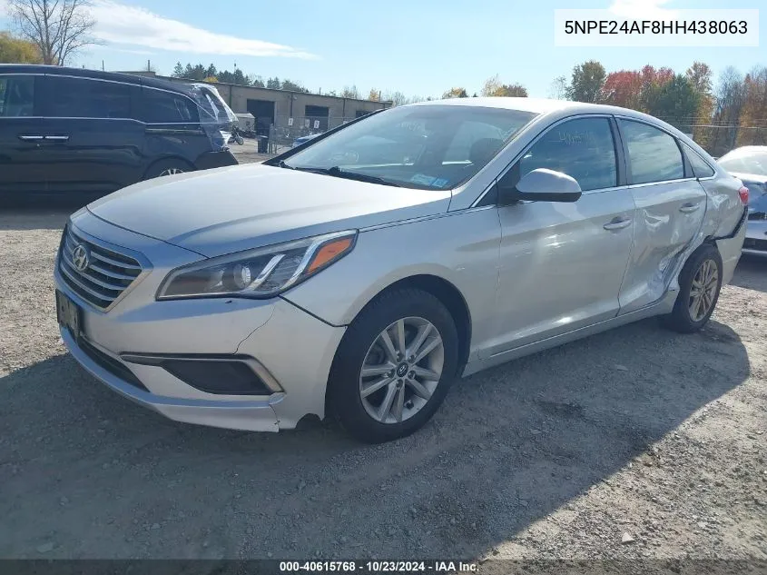 5NPE24AF8HH438063 2017 Hyundai Sonata Se