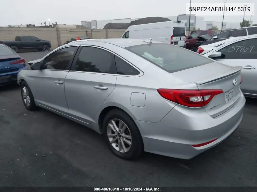 5NPE24AF8HH445319 2017 Hyundai Sonata