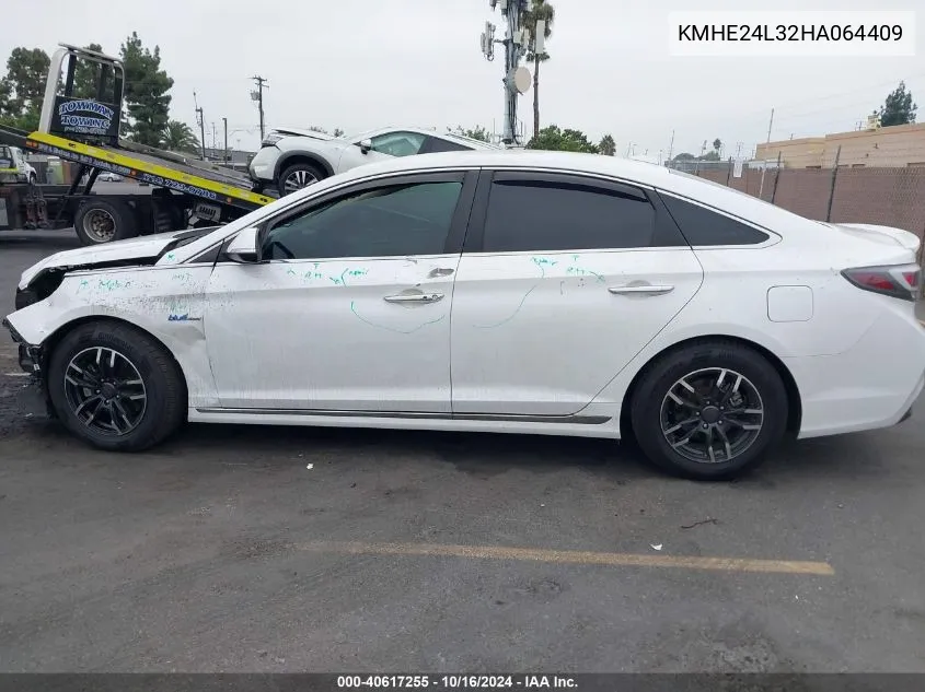 KMHE24L32HA064409 2017 Hyundai Sonata Hybrid Se