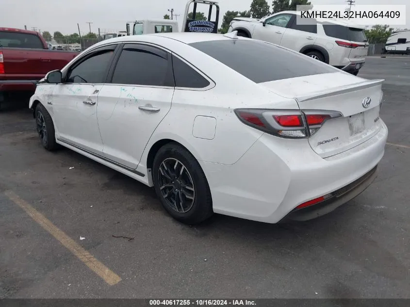 KMHE24L32HA064409 2017 Hyundai Sonata Hybrid Se