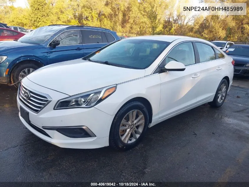 5NPE24AF0HH485989 2017 Hyundai Sonata