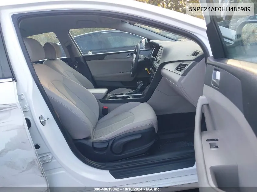 5NPE24AF0HH485989 2017 Hyundai Sonata