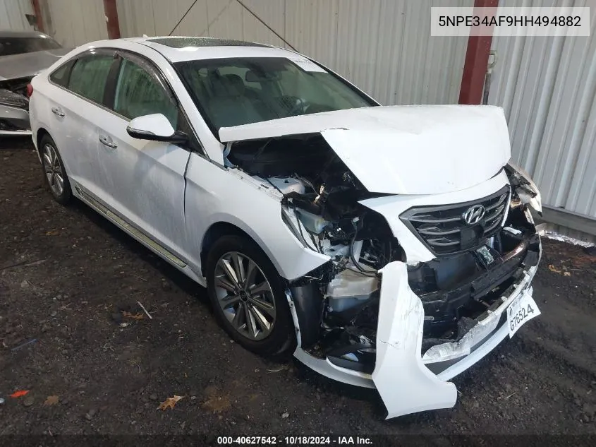 5NPE34AF9HH494882 2017 Hyundai Sonata Limited