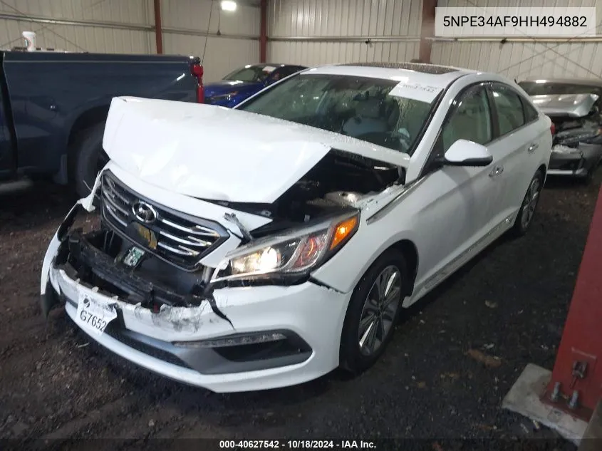 5NPE34AF9HH494882 2017 Hyundai Sonata Limited