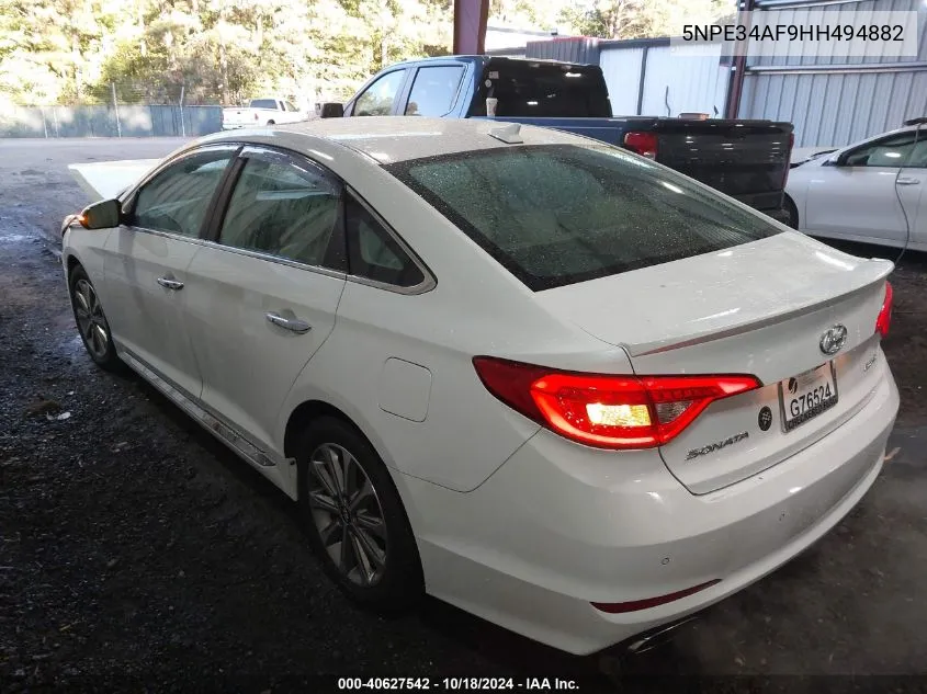 5NPE34AF9HH494882 2017 Hyundai Sonata Limited