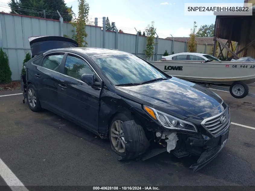 2017 Hyundai Sonata Se VIN: 5NPE24AF8HH485822 Lot: 40628108