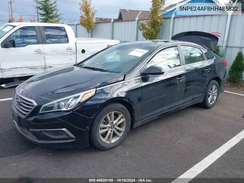 2017 Hyundai Sonata Se VIN: 5NPE24AF8HH485822 Lot: 40628108