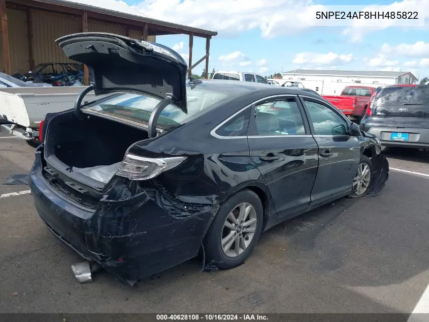 2017 Hyundai Sonata Se VIN: 5NPE24AF8HH485822 Lot: 40628108