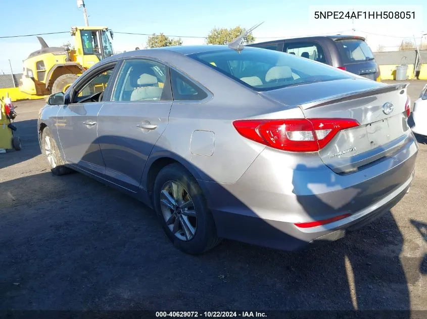 5NPE24AF1HH508051 2017 Hyundai Sonata