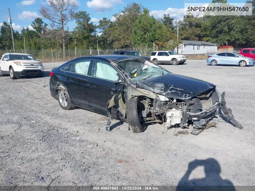 5NPE24AF9HH547650 2017 Hyundai Sonata Se