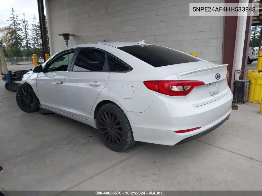 5NPE24AF4HH533848 2017 Hyundai Sonata Se