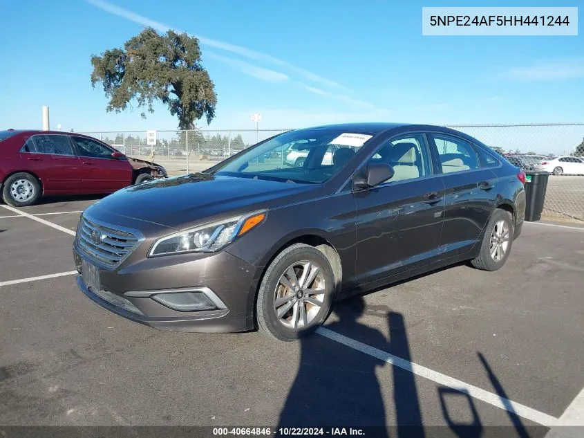 5NPE24AF5HH441244 2017 Hyundai Sonata