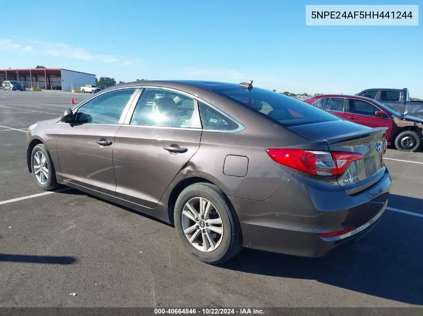 5NPE24AF5HH441244 2017 Hyundai Sonata