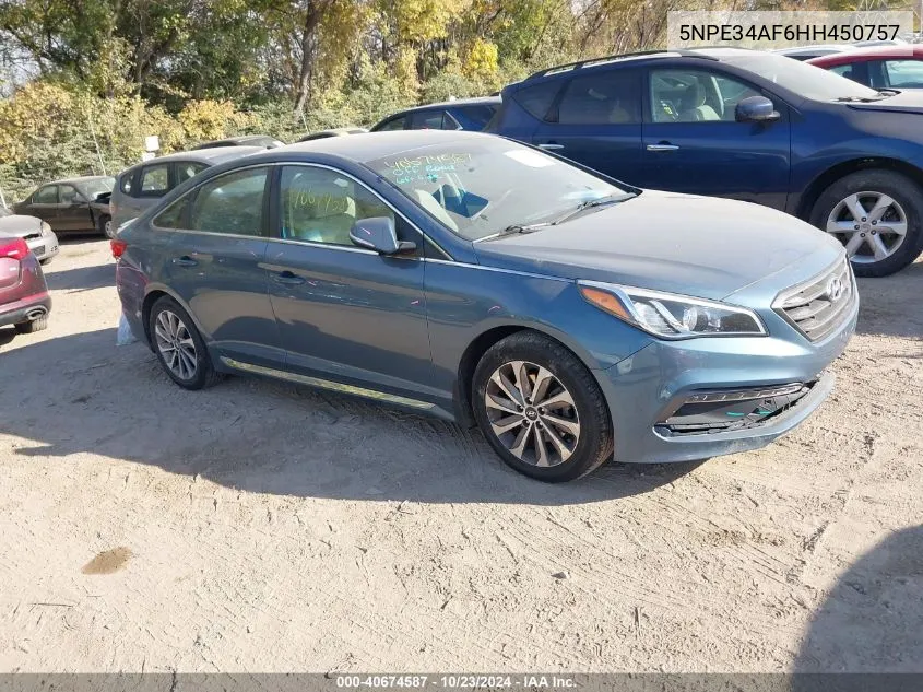 5NPE34AF6HH450757 2017 Hyundai Sonata Sport