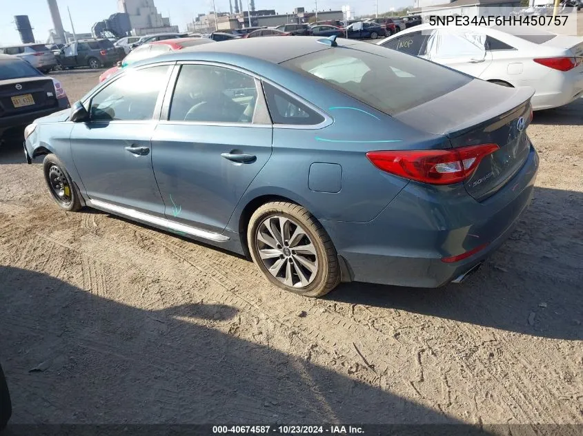 5NPE34AF6HH450757 2017 Hyundai Sonata Sport