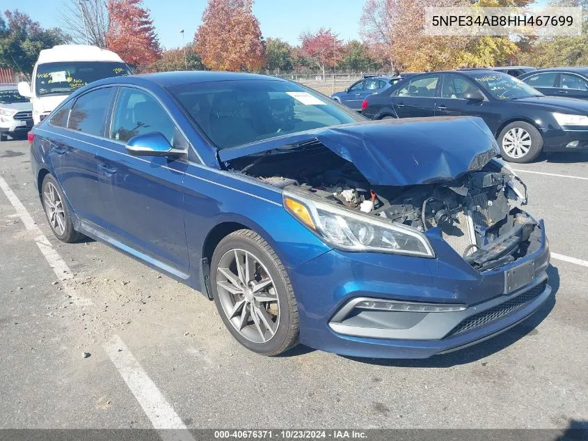 2017 Hyundai Sonata Sport 2.0T VIN: 5NPE34AB8HH467699 Lot: 40676371